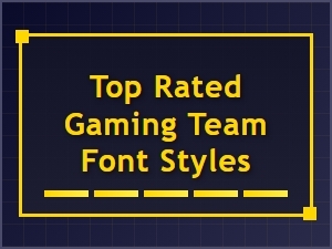 Top Rated Gaming Team Font Styles for Jerseys