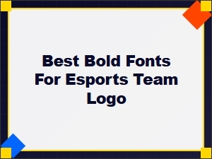 Best Bold Fonts for Esports Team Logo